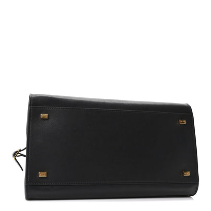 The Row Polished Saddle Calfskin Soft Margaux 12 Black 4 of 9