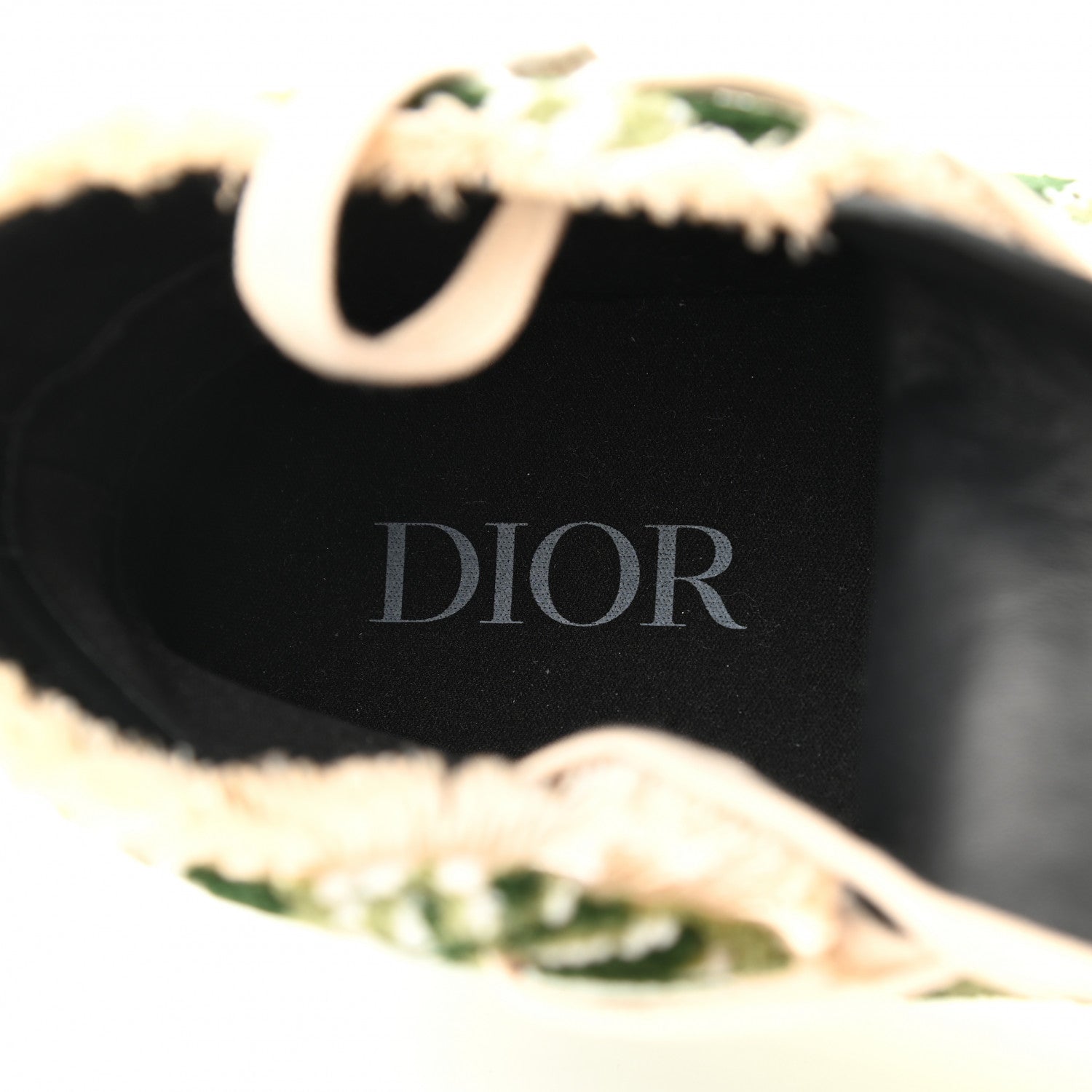 Christian Dior Tapestry Oblique Mens B23 High Top Sneakers 42 Olive 8 of 9