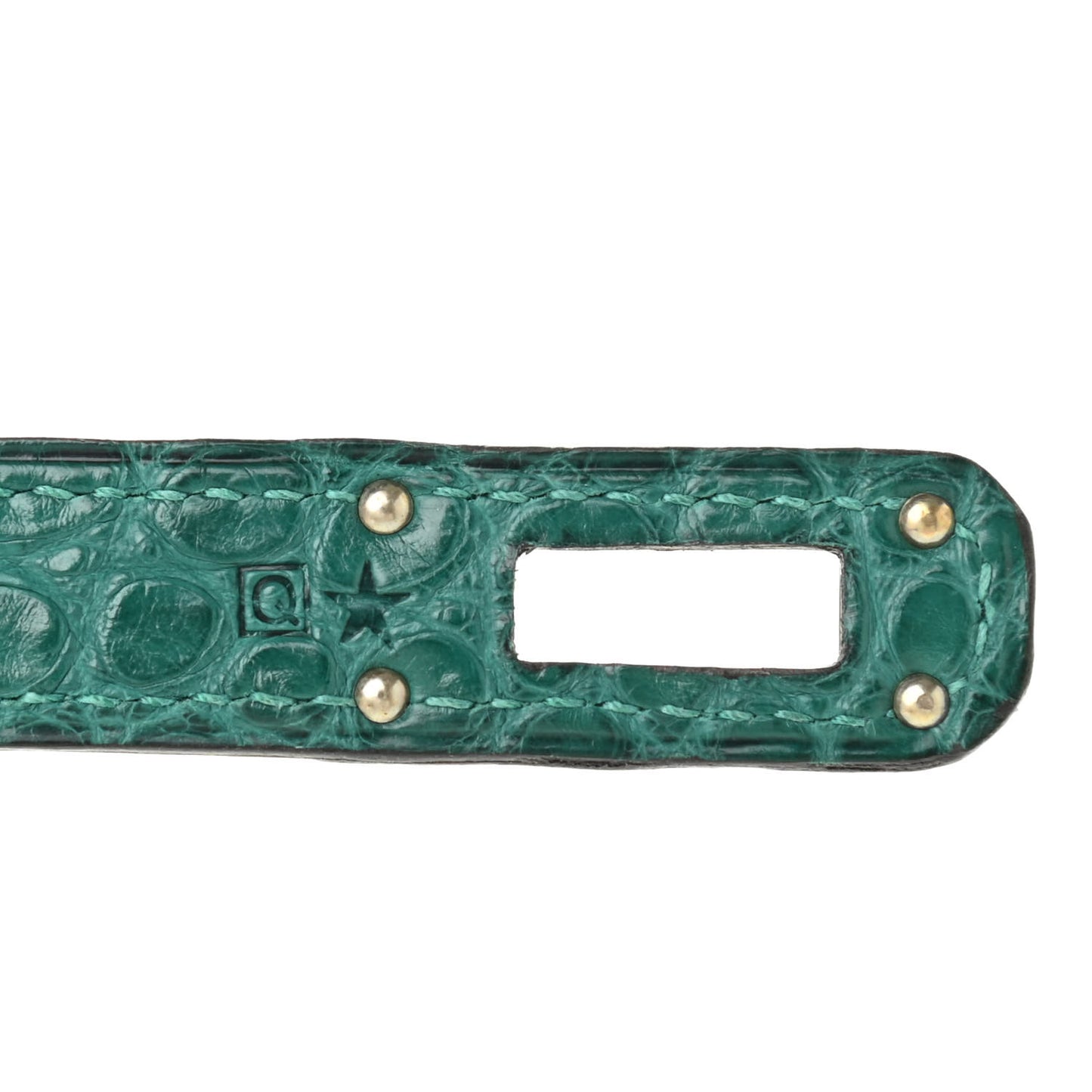 Matte Alligator Kelly Longue Wallet Malachite