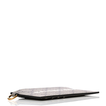 Gucci X BALENCIAGA GG Supreme Monogram Logo Card Case With Strap Beige Ebony 4 of 10