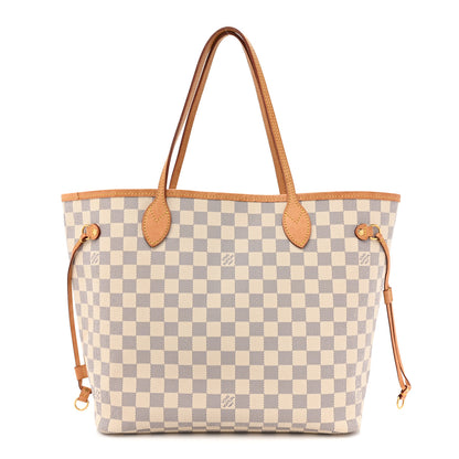 Louis Vuitton Damier Azur Neo Neverfull MM Rose Ballerine 1 of 20