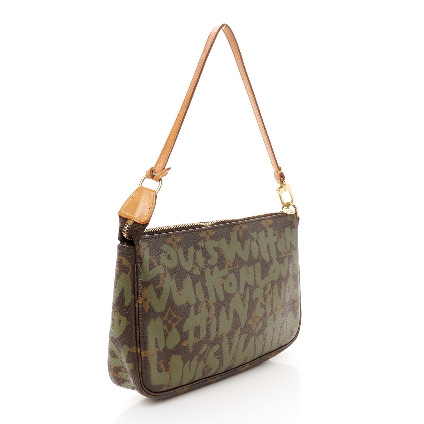 Monogram Graffiti Pochette Accessories Kaki