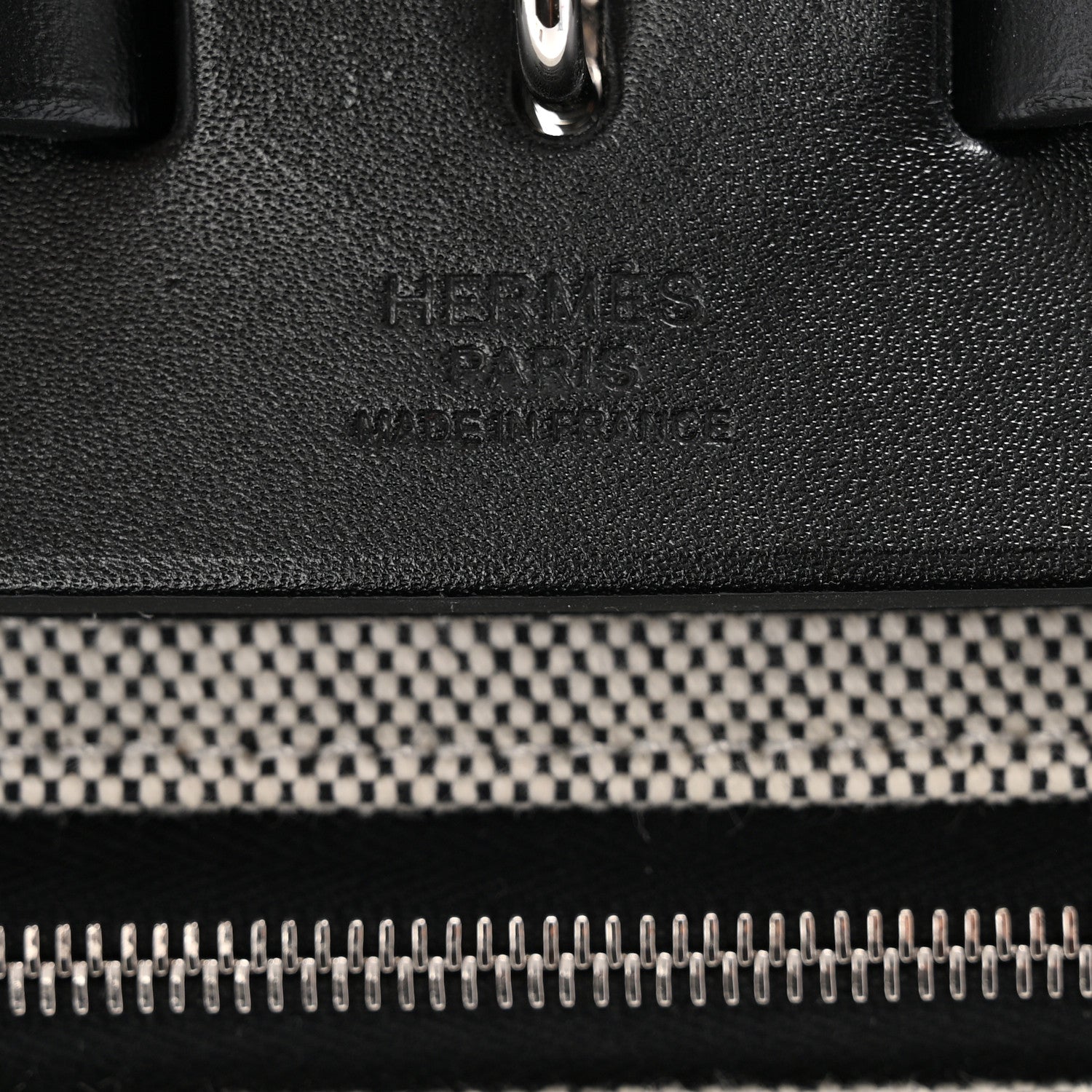 Hermes Toile H Berline Vache Hunter Herbag Zip 39 MM Black Ecru 7 of 11