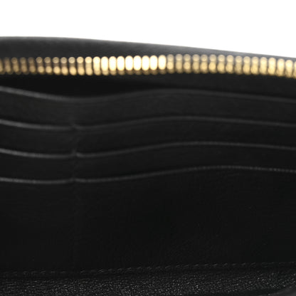 Saint Laurent Chevre Belle De Jour Zip Around Wallet Black 5 of 7