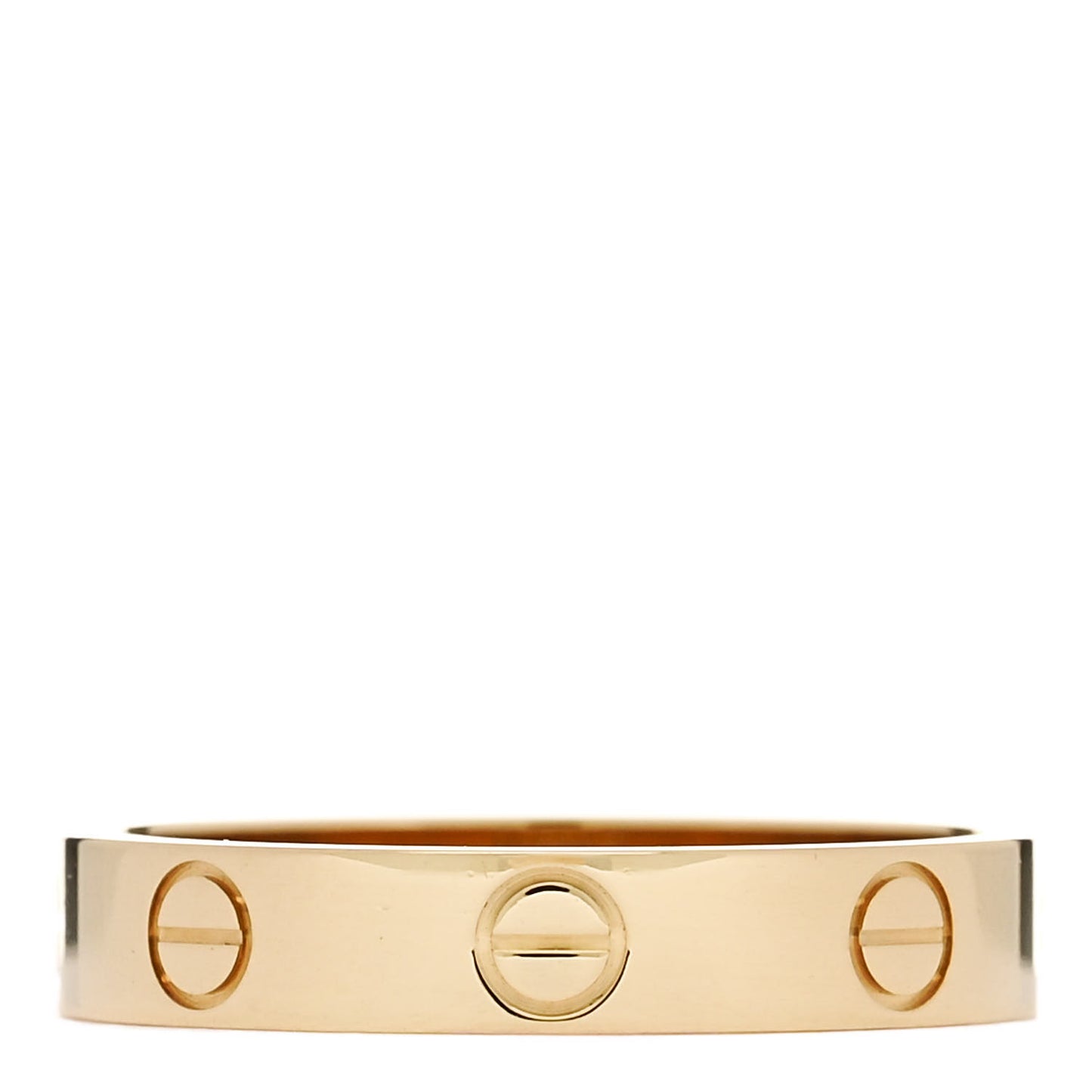 18K Yellow Gold 3.5mm LOVE Wedding Band Ring 54 6.75