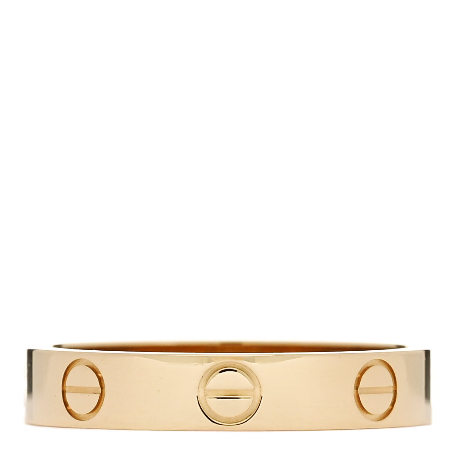 Cartier 18K Yellow Gold 3.5mm LOVE Wedding Band Ring 54 6.75 3 of 5