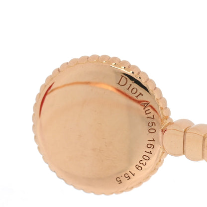Christian Dior 18K Rose Gold Diamond Ceramic Rose Des Vents Cuff Bracelet Red 3 of 3
