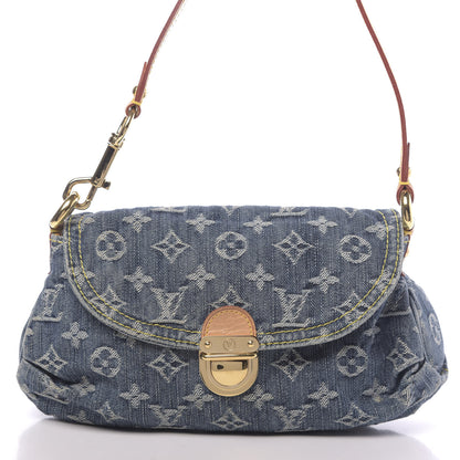 Louis Vuitton Monogram Denim Mini Pleaty Blue 9 of 9
