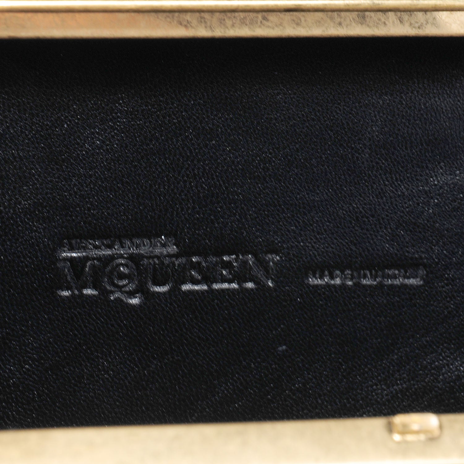 Alexander McQueen Ayers Snakeskin Horn Knucklebox Clutch Vintage Grey 7 of 12