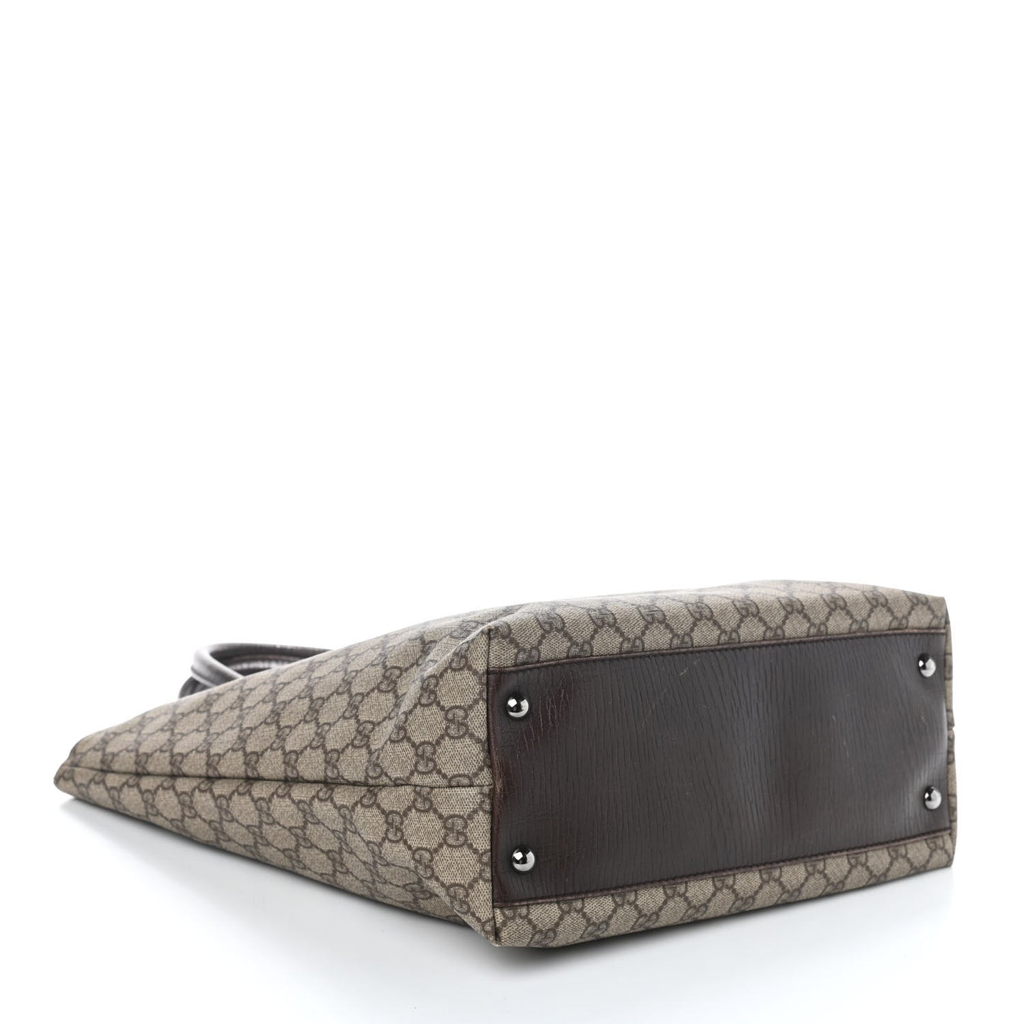 GG Plus Monogram Small Vertical Tote Dark Brown