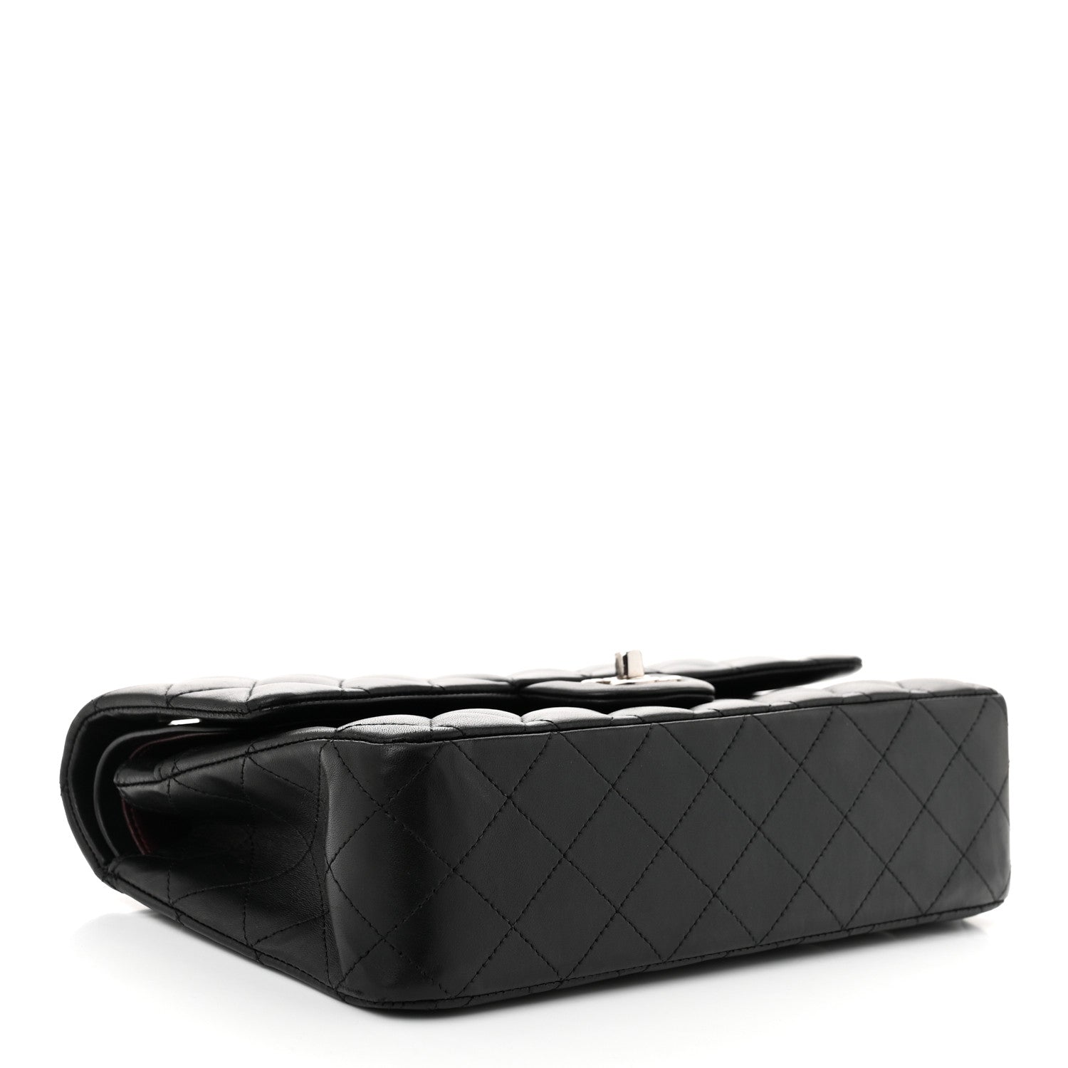 Chanel Lambskin Quilted Medium Double Flap Black 4 of 11