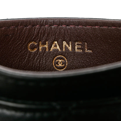 Chanel Aged Calfskin Quilted Lucky Charms Reissue Card Holder Black 6 of 12