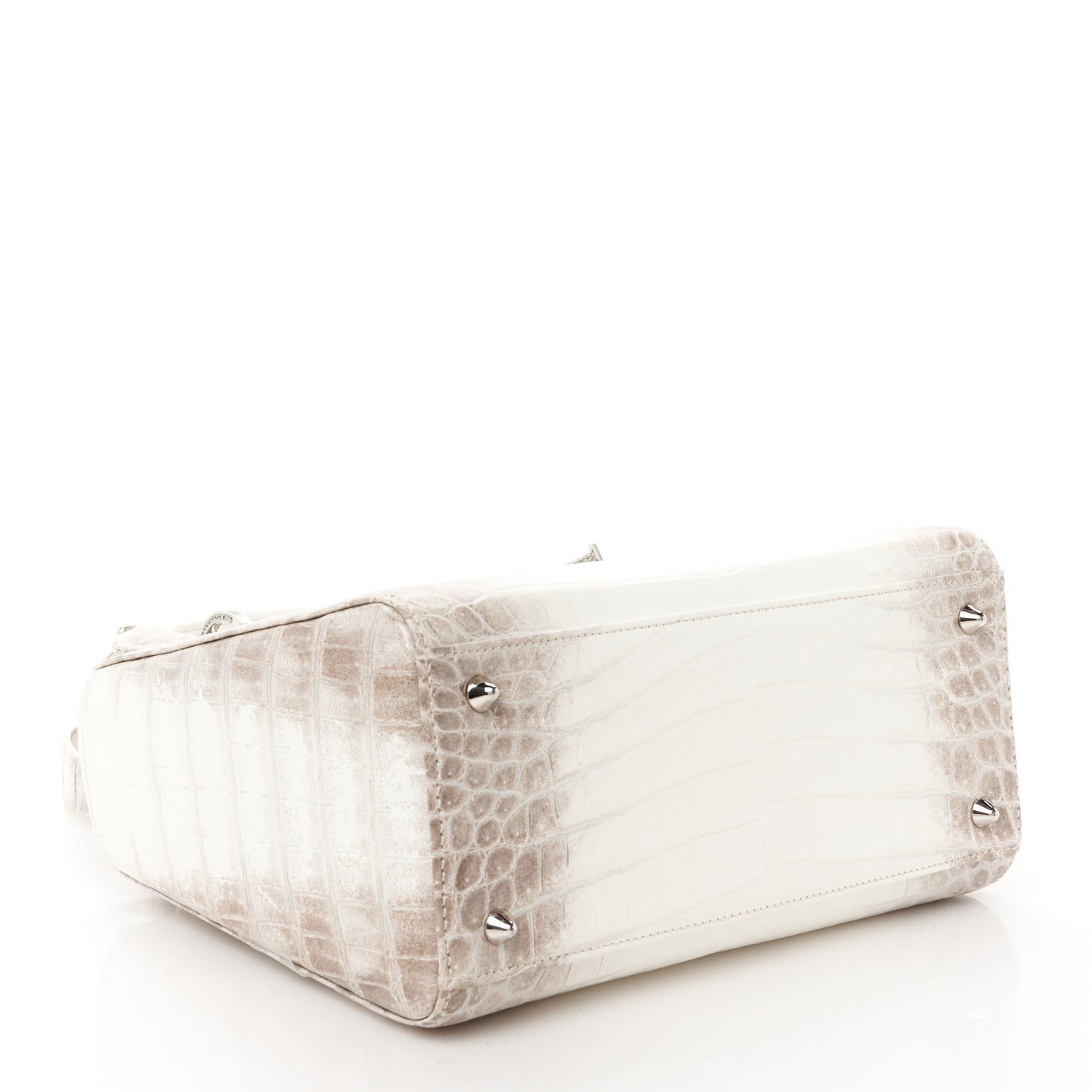 Niloticus Crocodile Himalaya Crystal Medium Lady Dior White