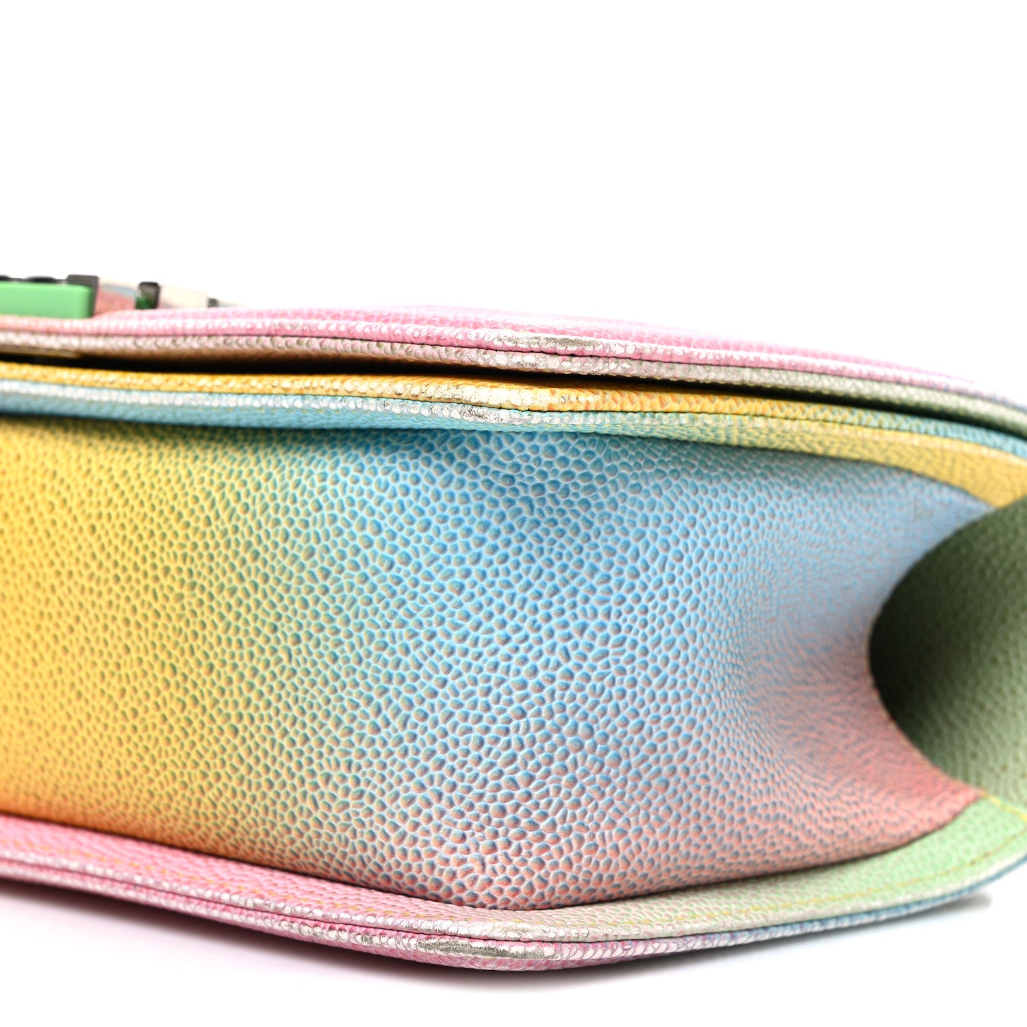 Chanel Caviar Quilted Medium Cuba Rainbow Boy Flap Multicolor 10 of 10