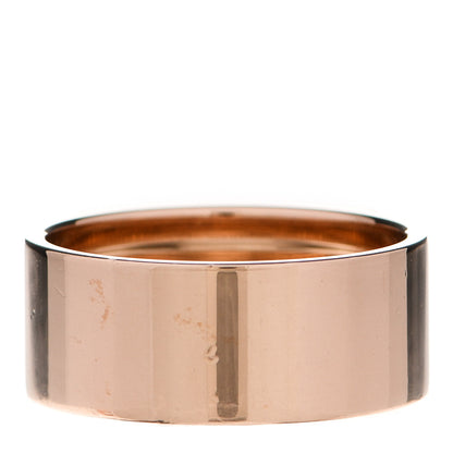 Hermes 18K Rose Gold Diamond GM Kelly Ring 54 6.75 3 of 7