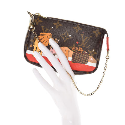 Louis Vuitton Monogram 2018 Christmas Animation Mini Cats Pochette Accessories 2 of 7