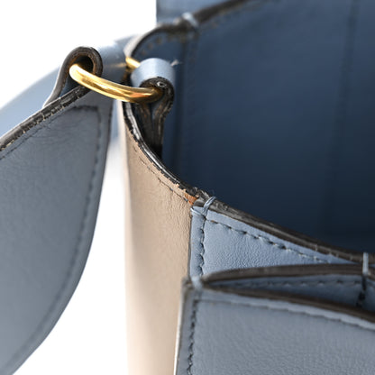 Celine Shiny Smooth Calfskin Medium Frame Shoulder Bag Blue Light Taupe 12 of 15