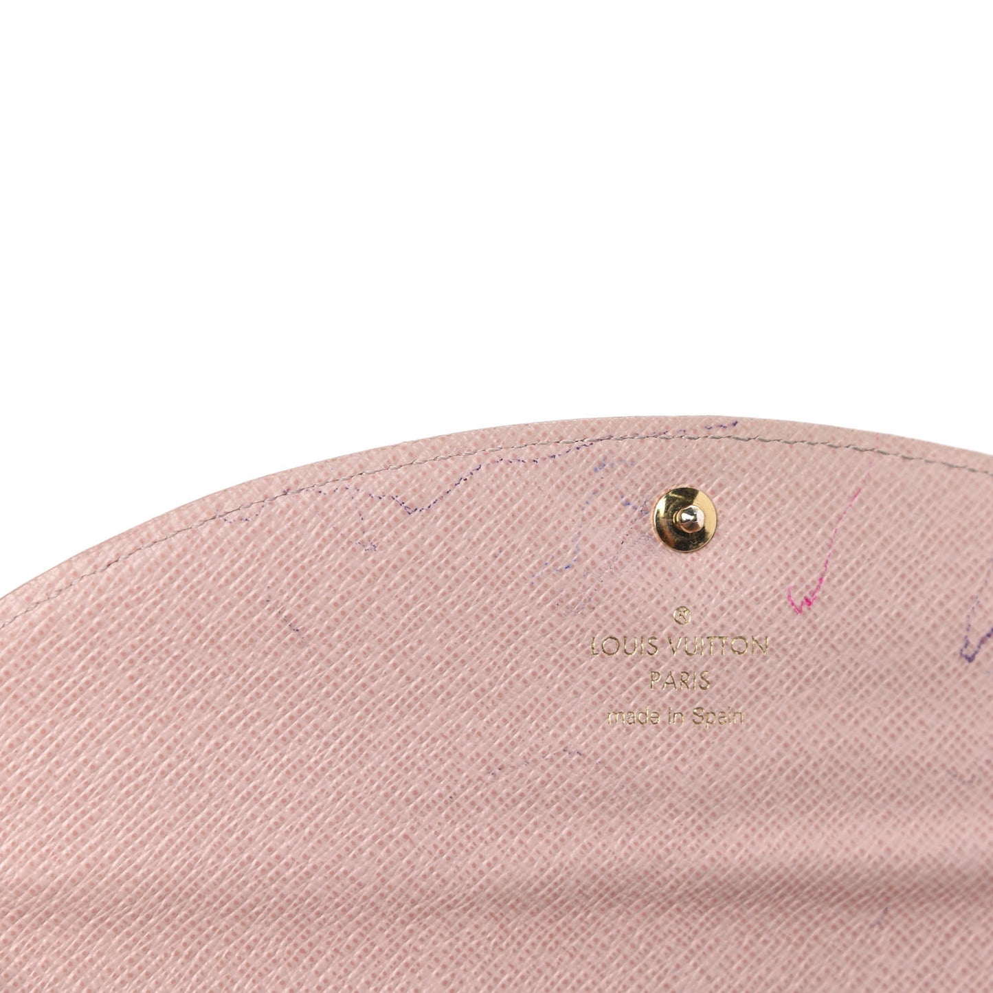 Damier Ebene Caissa Wallet Rose Ballerine