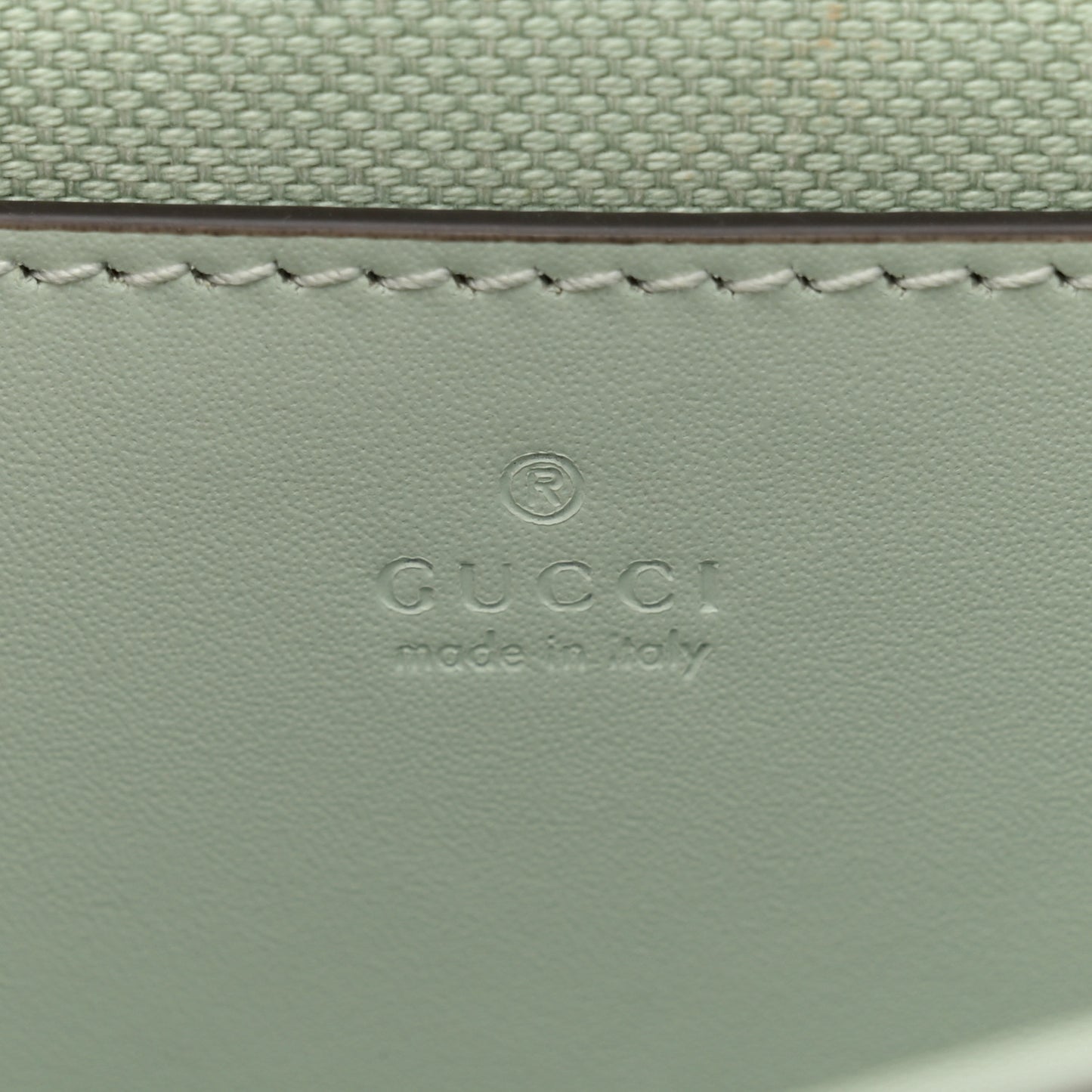 Calfskin GG Super Mini Shoulder Bag Pale Blue