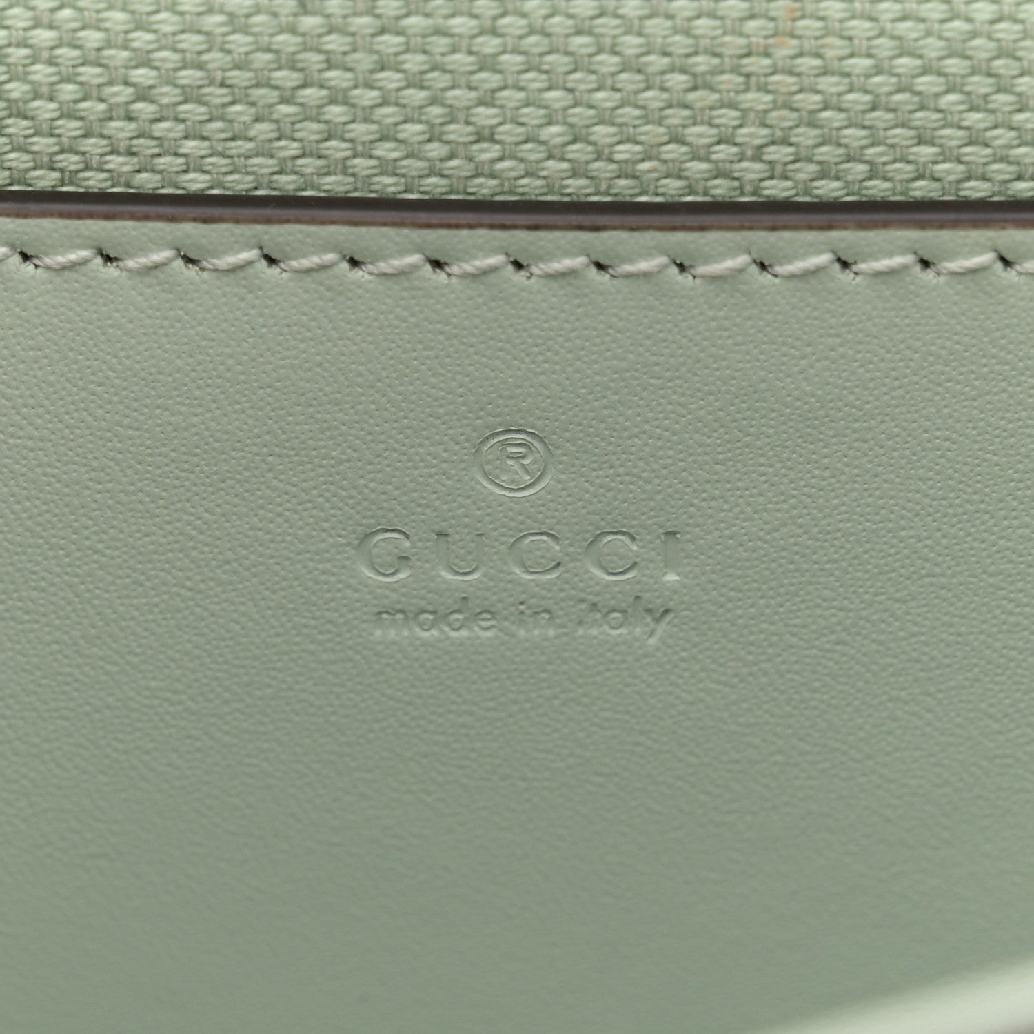 Gucci Calfskin GG Super Mini Shoulder Bag Pale Blue 6 of 11