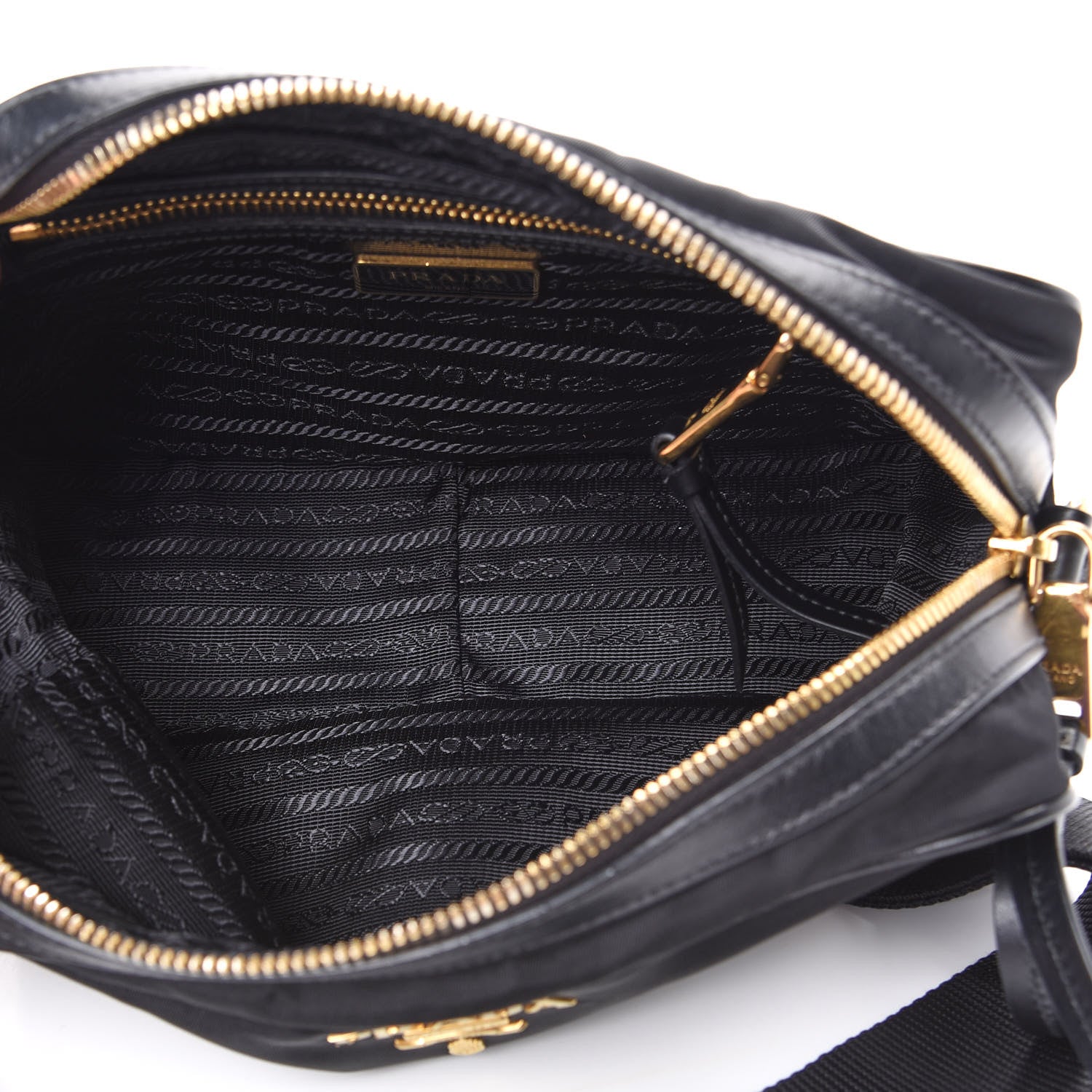 Prada Nylon Tessuto Vela Crossbody Bag Black 4 of 10