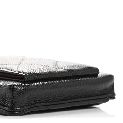 Chanel Caviar Quilted Zip Phone Case Black 9 of 14