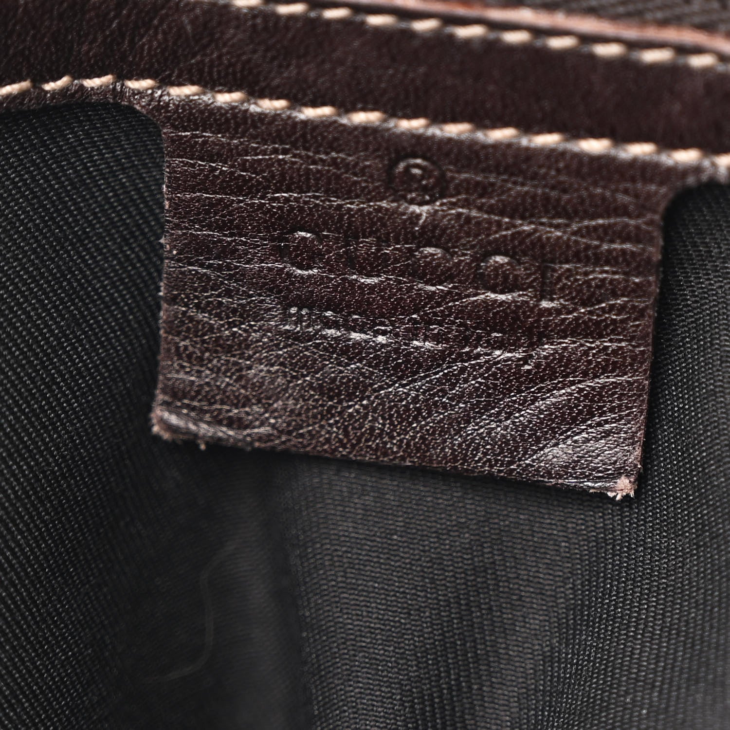 Gucci Canvas Calfskin Bamboo Horsebit Print Boston Black Dark Brown 6 of 10