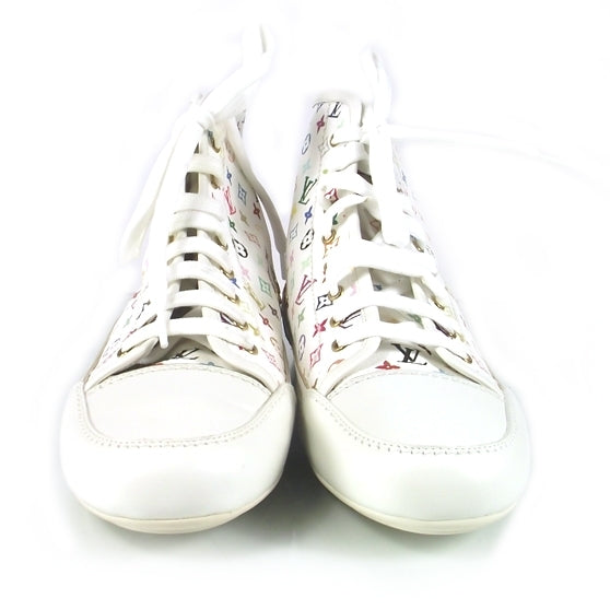 Louis Vuitton Monogram Multicolor High Top Sneakers 36 White 4 of 8
