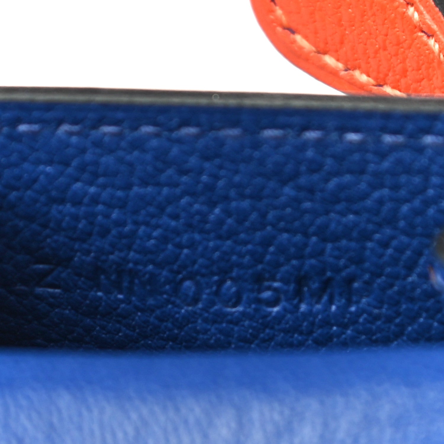 Hermes Tadelakt Chevre Mysore Kelly Quelle Idole Bag Charm Bleu Electrique Feu Jaune De Naples Vert Verone 6 of 9