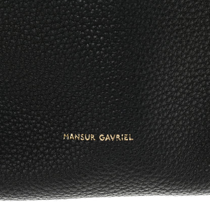 Mansur Gavriel Tumbled Calfskin Mini Bucket Bag Black 6 of 12