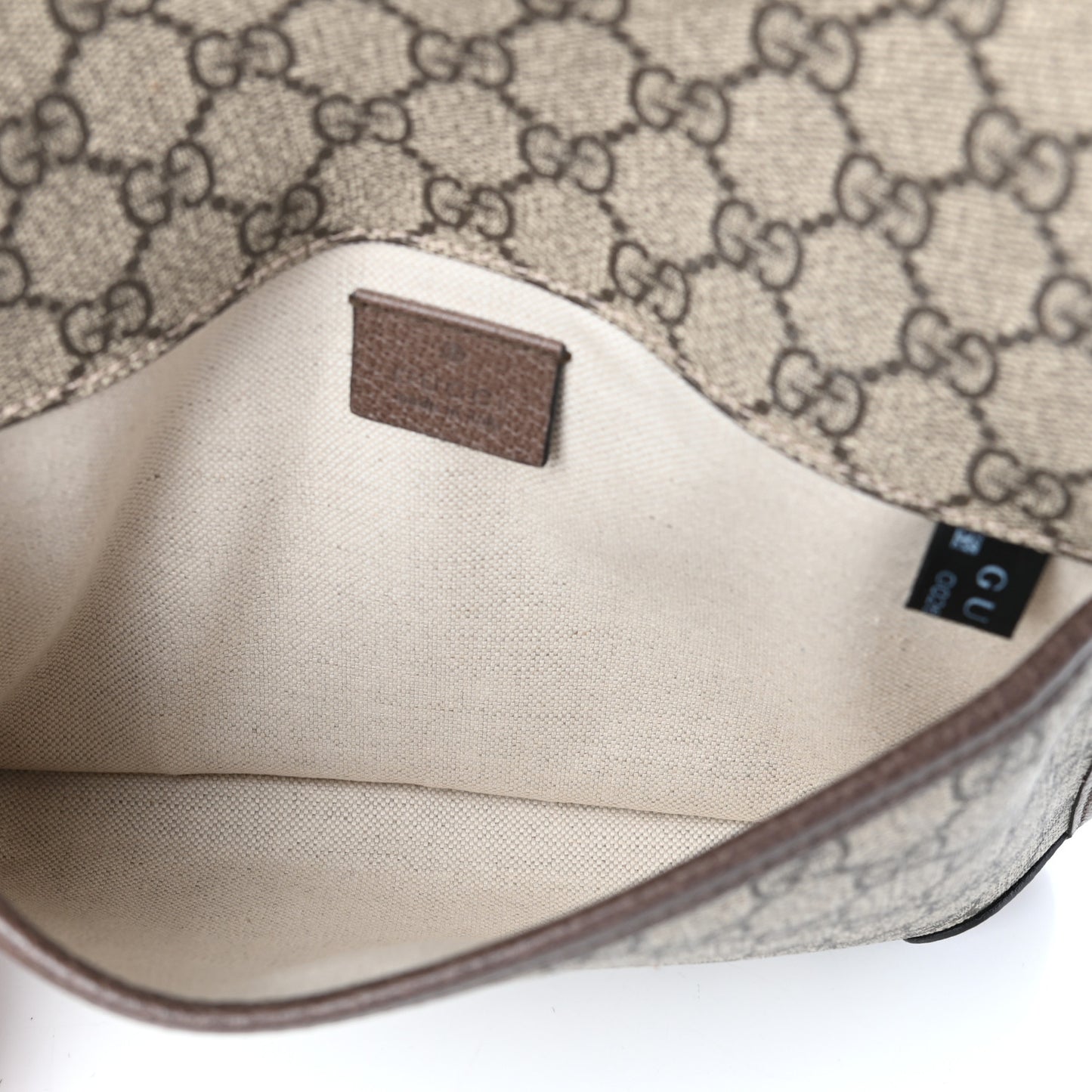 GG Supreme Monogram Neo Vintage Web Belt Bag Brown