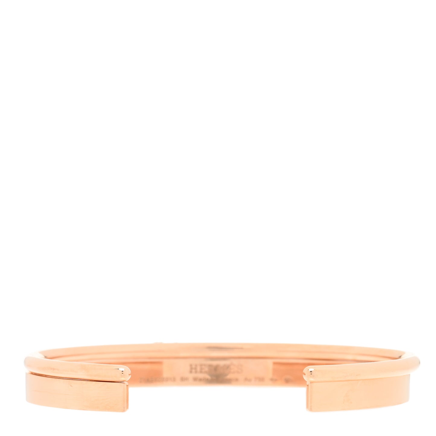 18K Rose Gold PM Kelly Clochette Double Cuff Bracelet SH