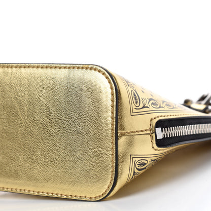 Gucci X SEGA Calfskin GUCCY Stars Mini Dome Shoulder Bag Gold 7 of 10