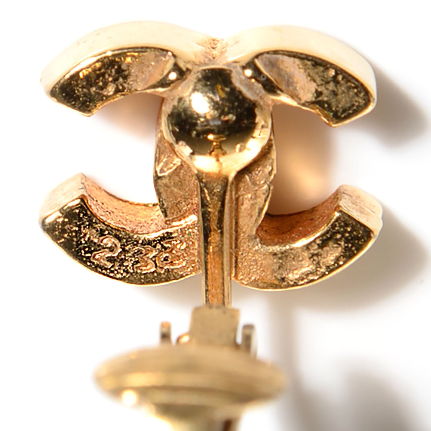 Chanel CC Clip On Earrings Gold 4 of 6