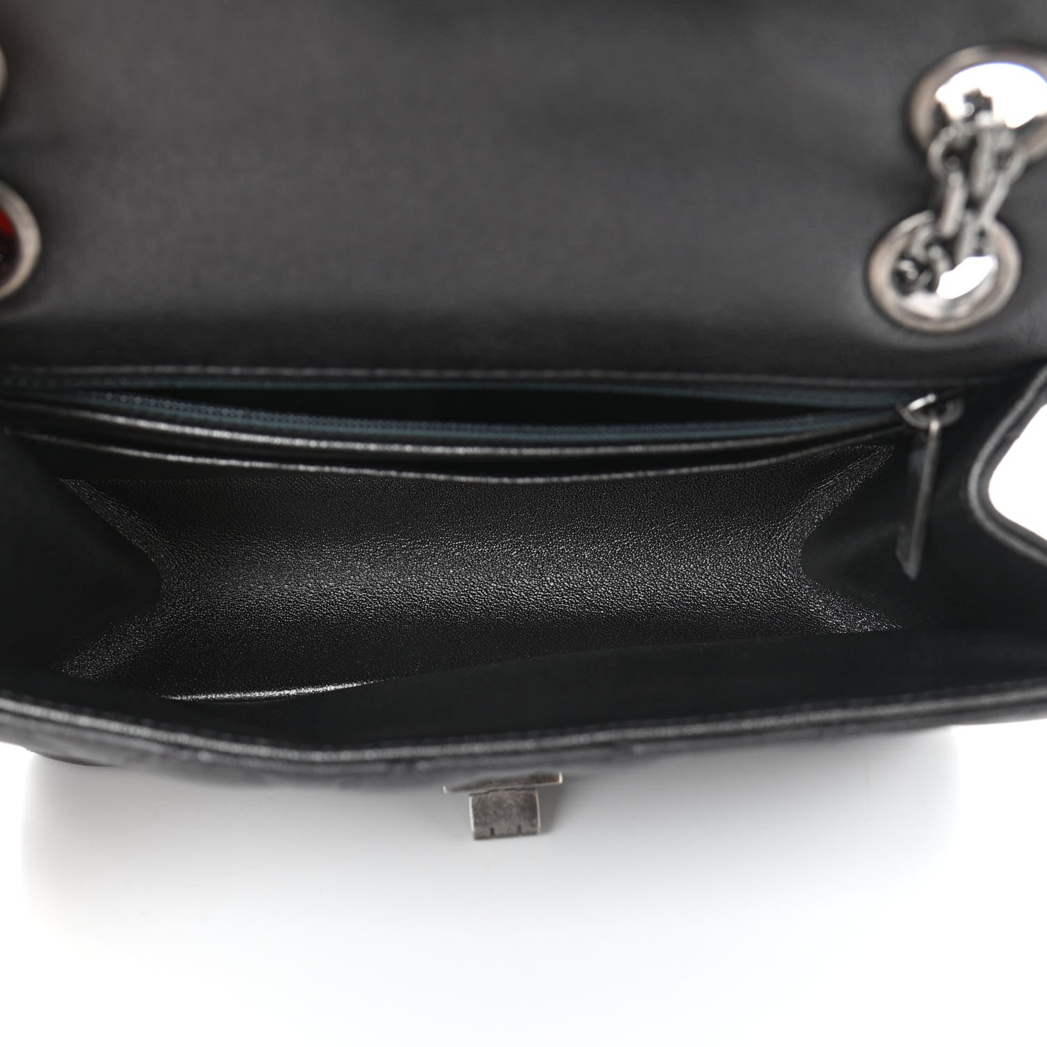 Chanel Metallic Sheepskin Quilted 2.55 Reissue Mini Flap Black 4 of 9