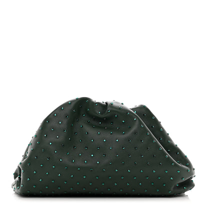 Bottega Veneta Nappa Crystal Embellished Teen Pouch Raintree 1 of 7