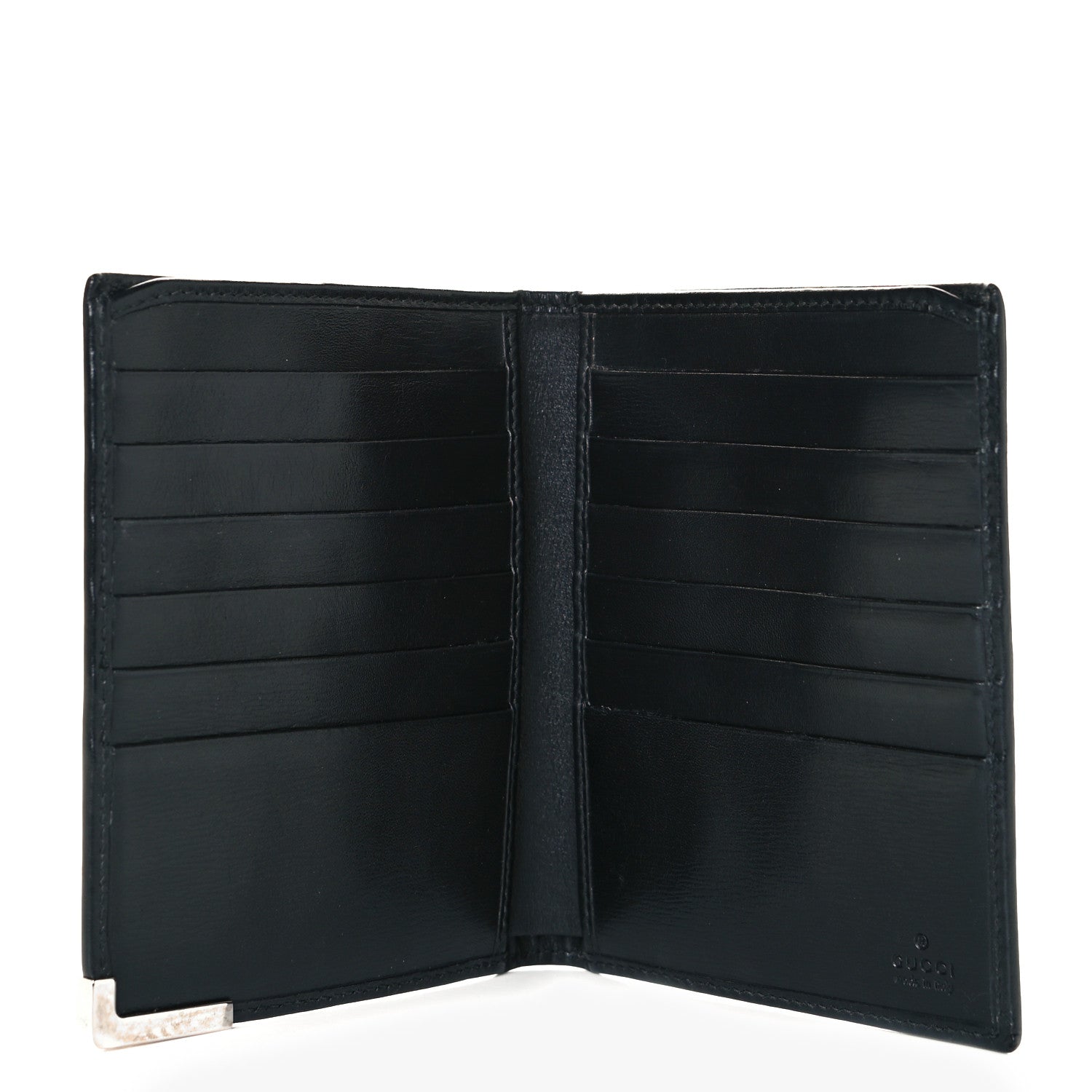 Gucci Calfskin Bi-Fold Wallet Black 6 of 9