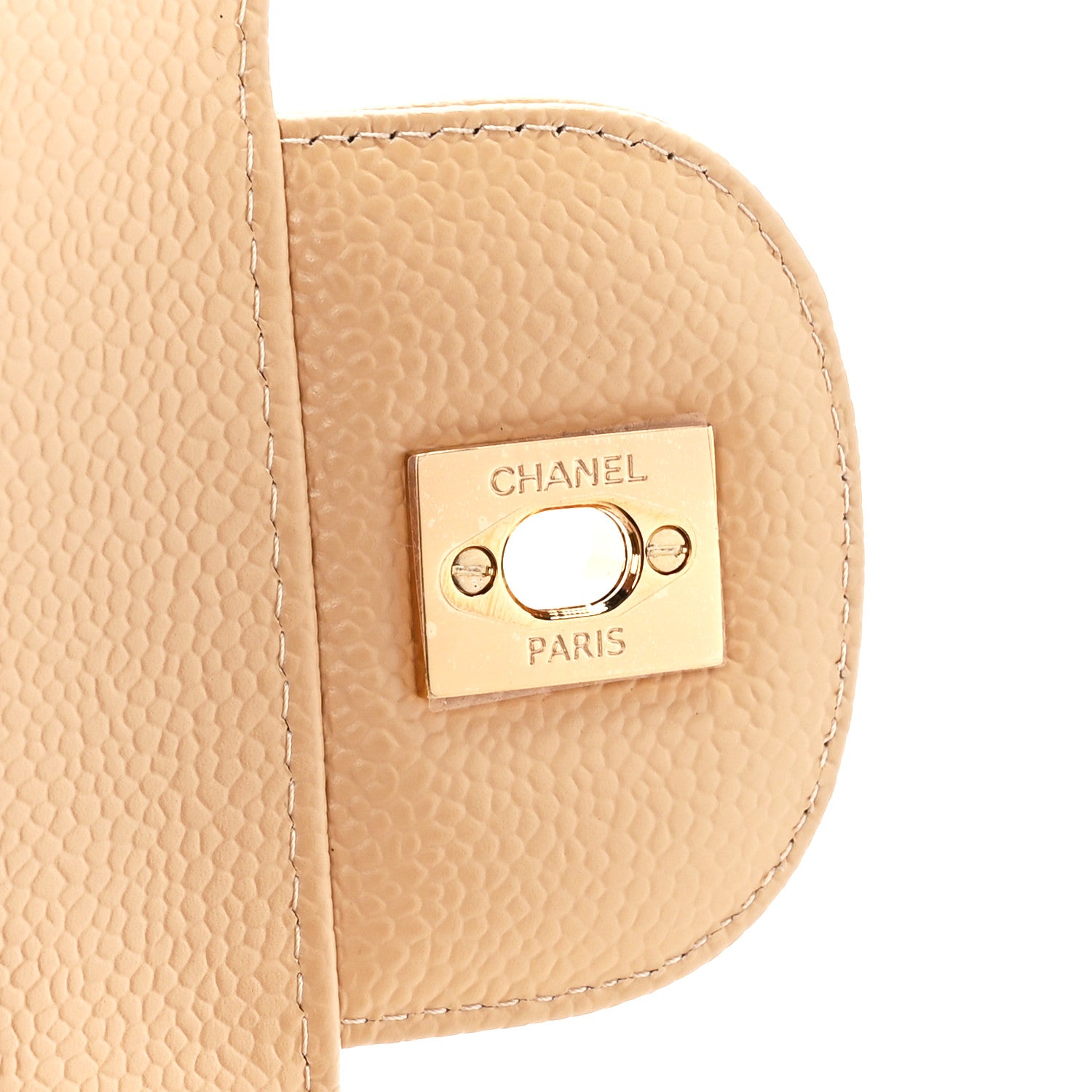 Chanel Caviar Quilted Jumbo Double Flap Light Beige 7 of 12