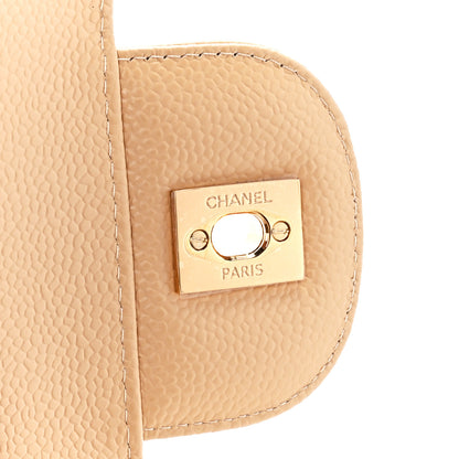 Chanel Caviar Quilted Jumbo Double Flap Light Beige 7 of 12