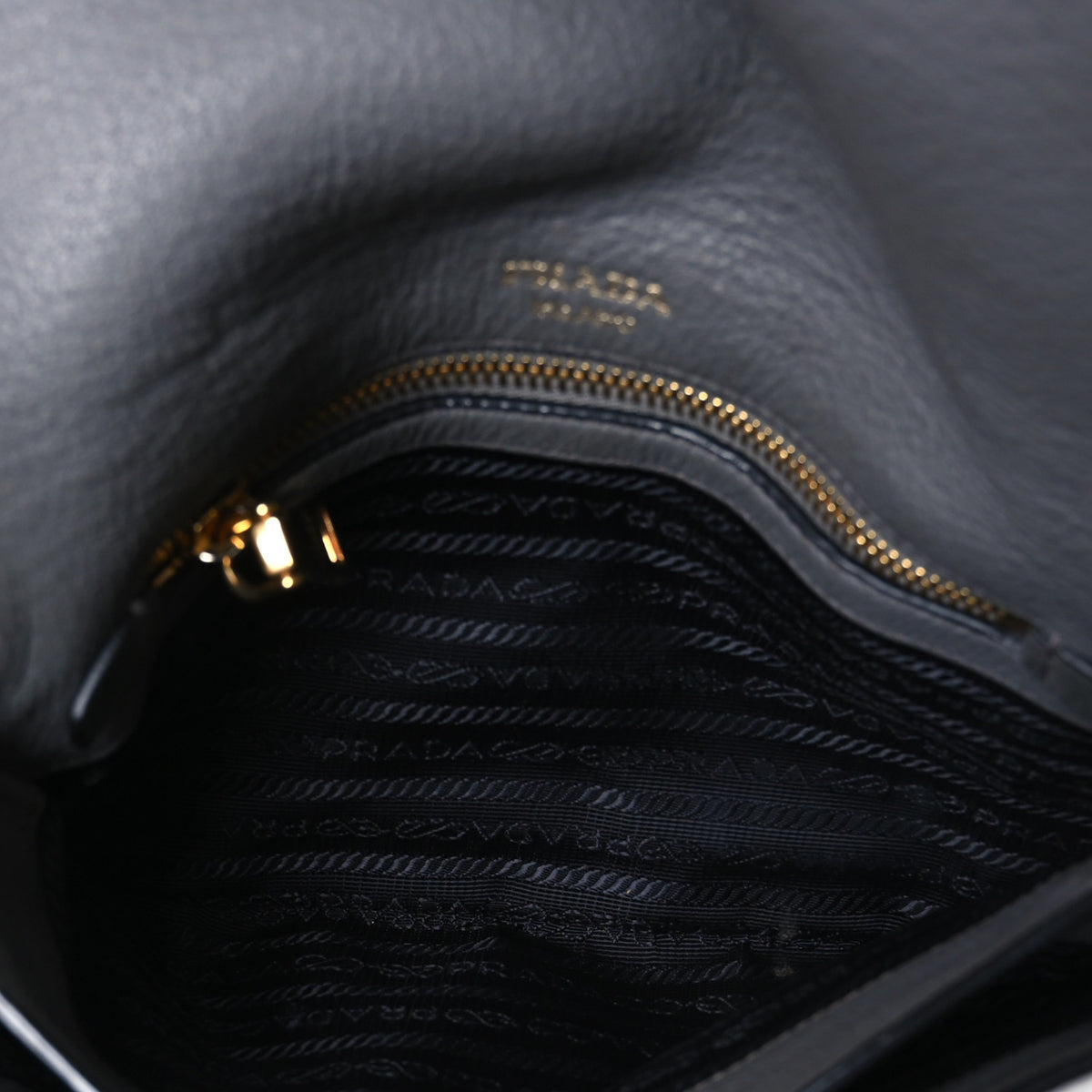 Prada Vitello Phenix Crossbody Bag Marmo 7 of 13