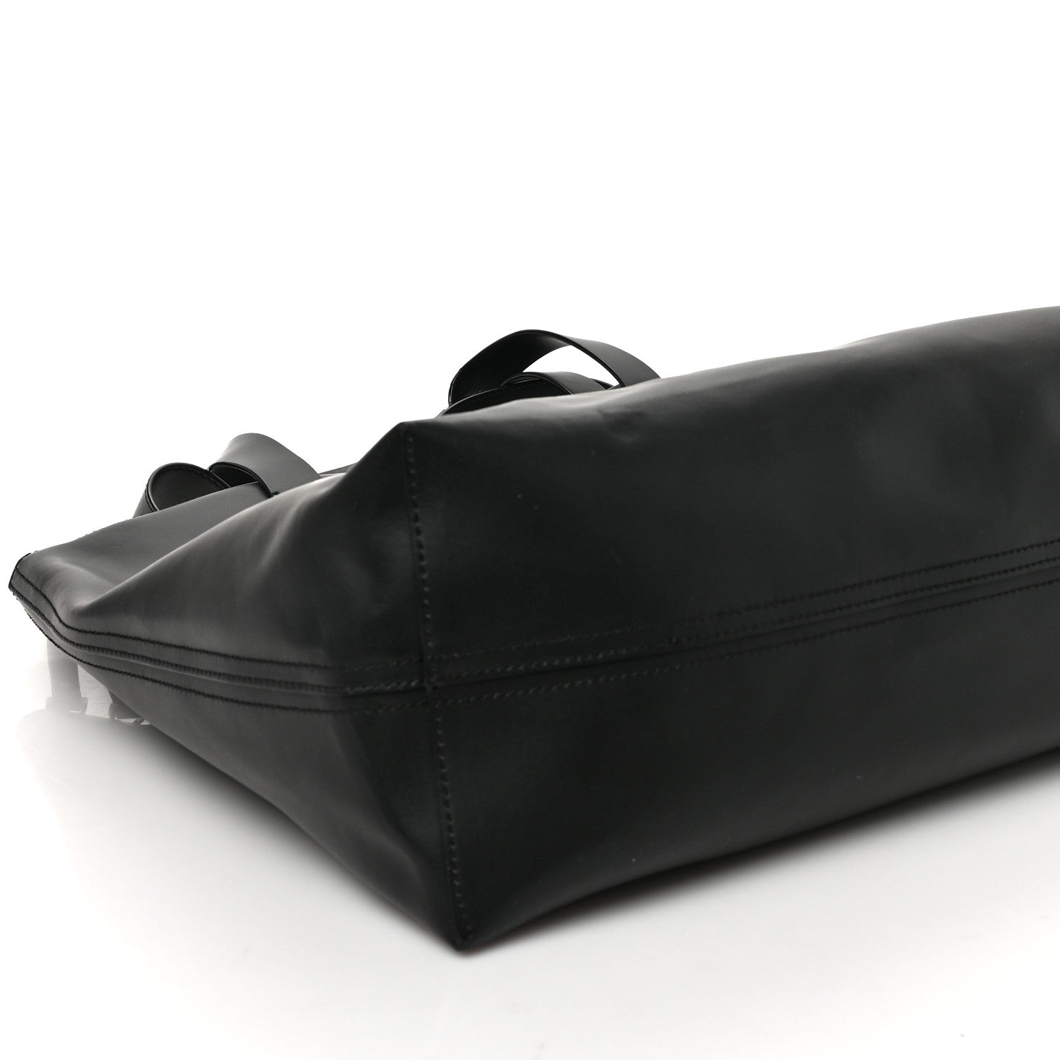 Valentino Garavani Calfskin VLNT Print Rockstud Top Handle Messenger Tote Black 8 of 8