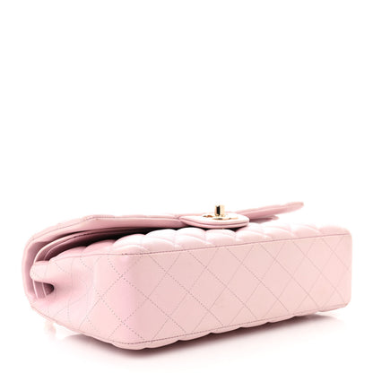 Chanel Iridescent Calfskin Quilted Medium Double Flap Light Pink 4 of 11