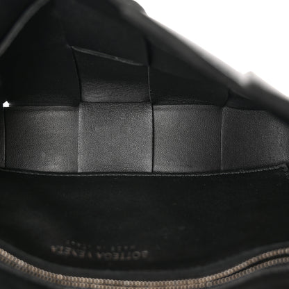 Bottega Veneta Lambskin Maxi Intrecciato Cassette Crossbody Bag Black 11 of 13