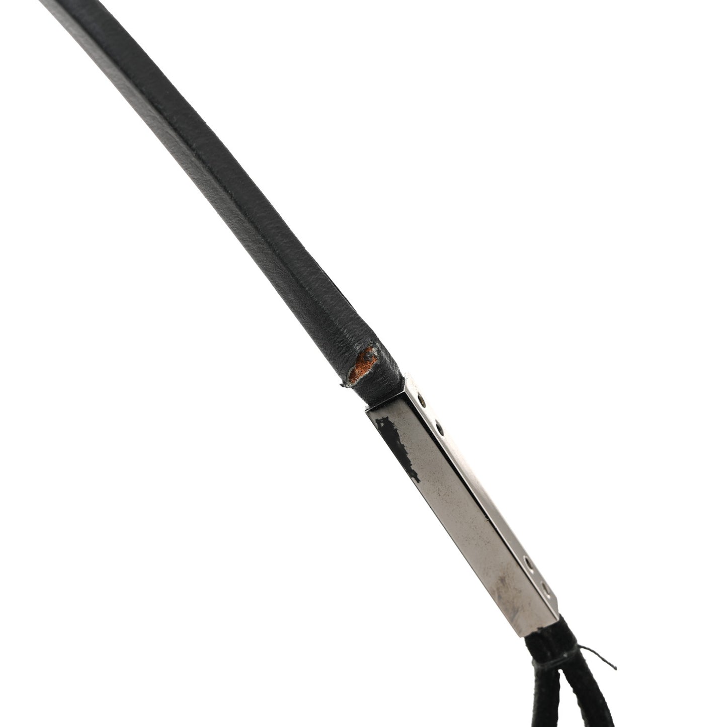 Suede Logo Shoulder Bag Black