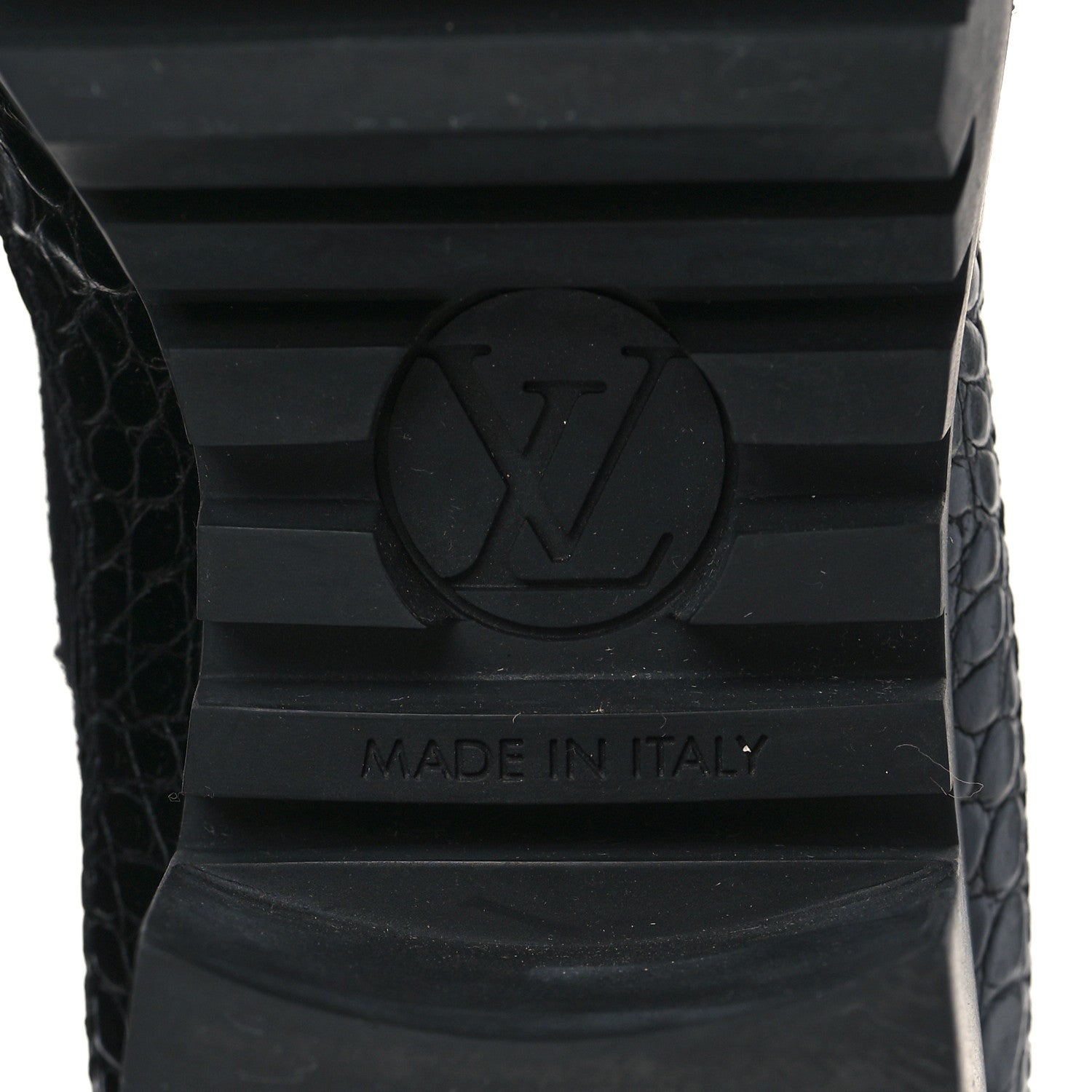 Louis Vuitton Suede Calfskin Monogram Laureate Platform Desert Boots 35 Black 6 of 8
