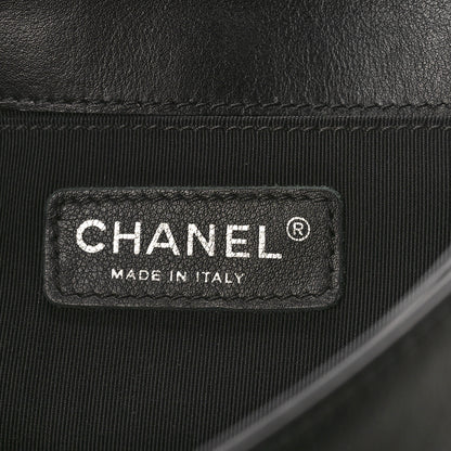 Chanel Calfskin Enchained Medium Boy Flap Black 7 of 10