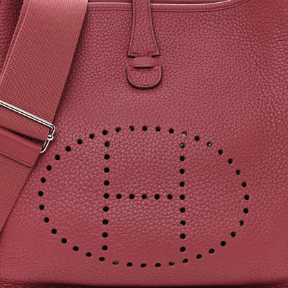 Hermes Taurillon Clemence Evelyne III PM Bois de Rose 8 of 10