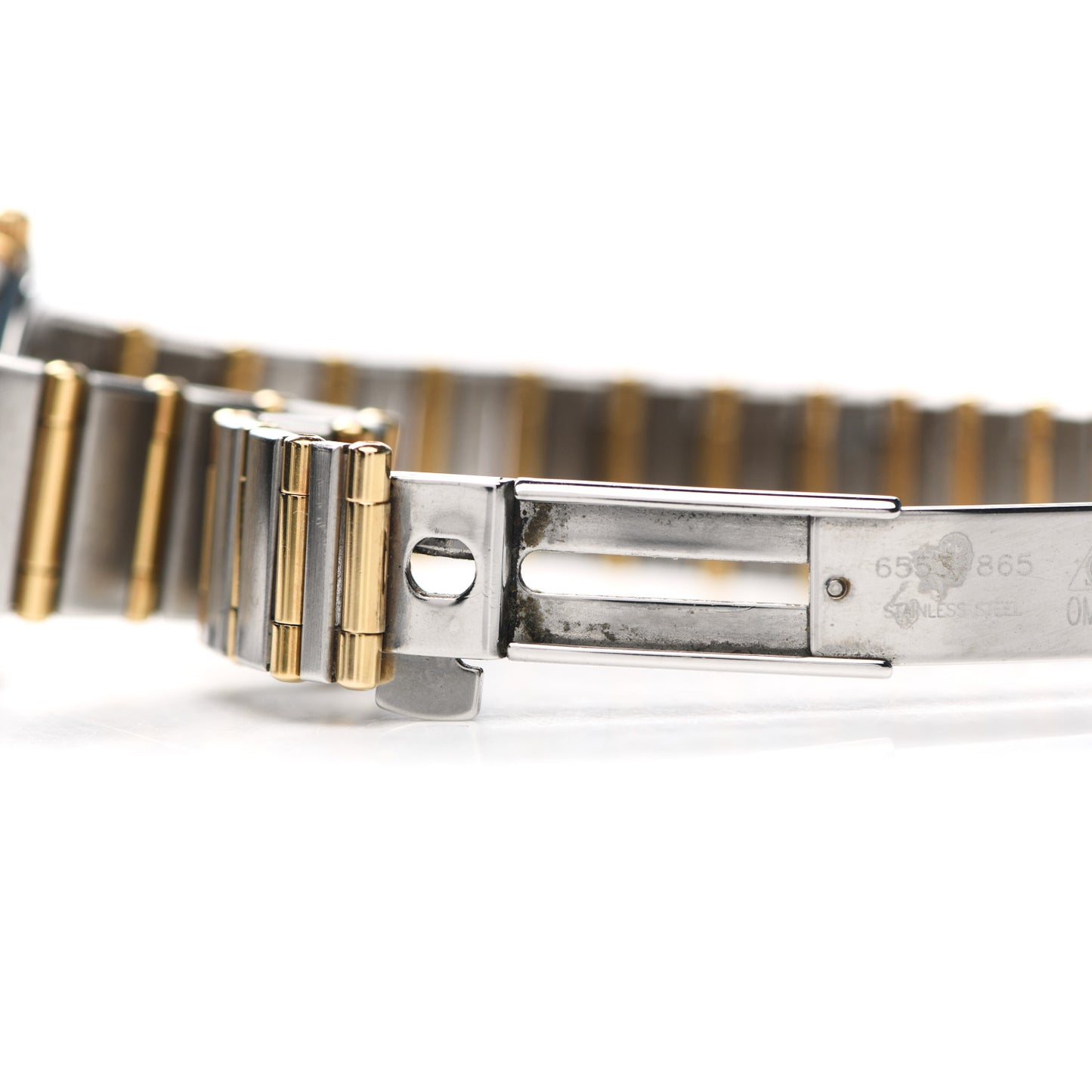 Stainless Steel 18K Yellow Gold Diamond Bezel 22mm Constellation Quartz Watch White 1267.30.00