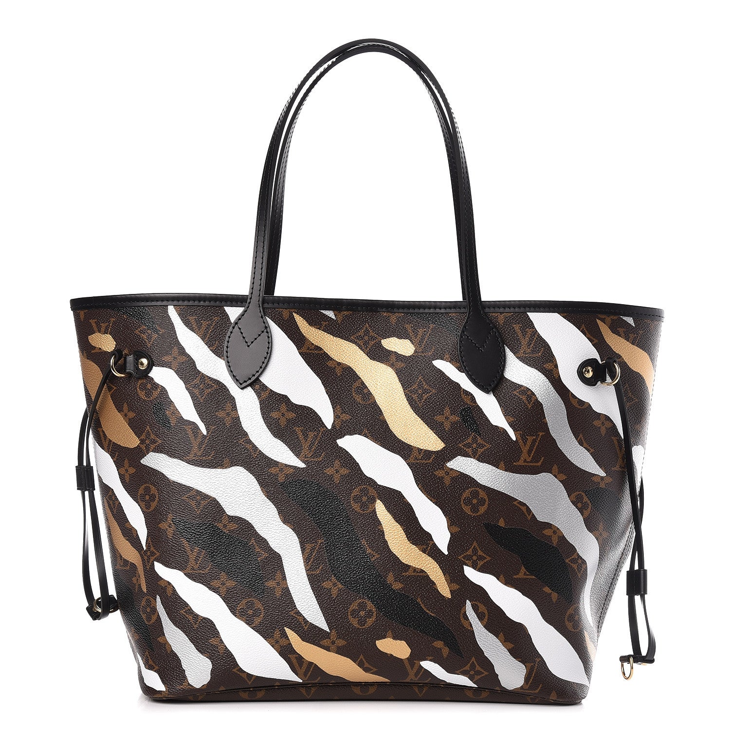 Louis Vuitton X LOL Monogram Neverfull MM Gold Silver 1 of 10