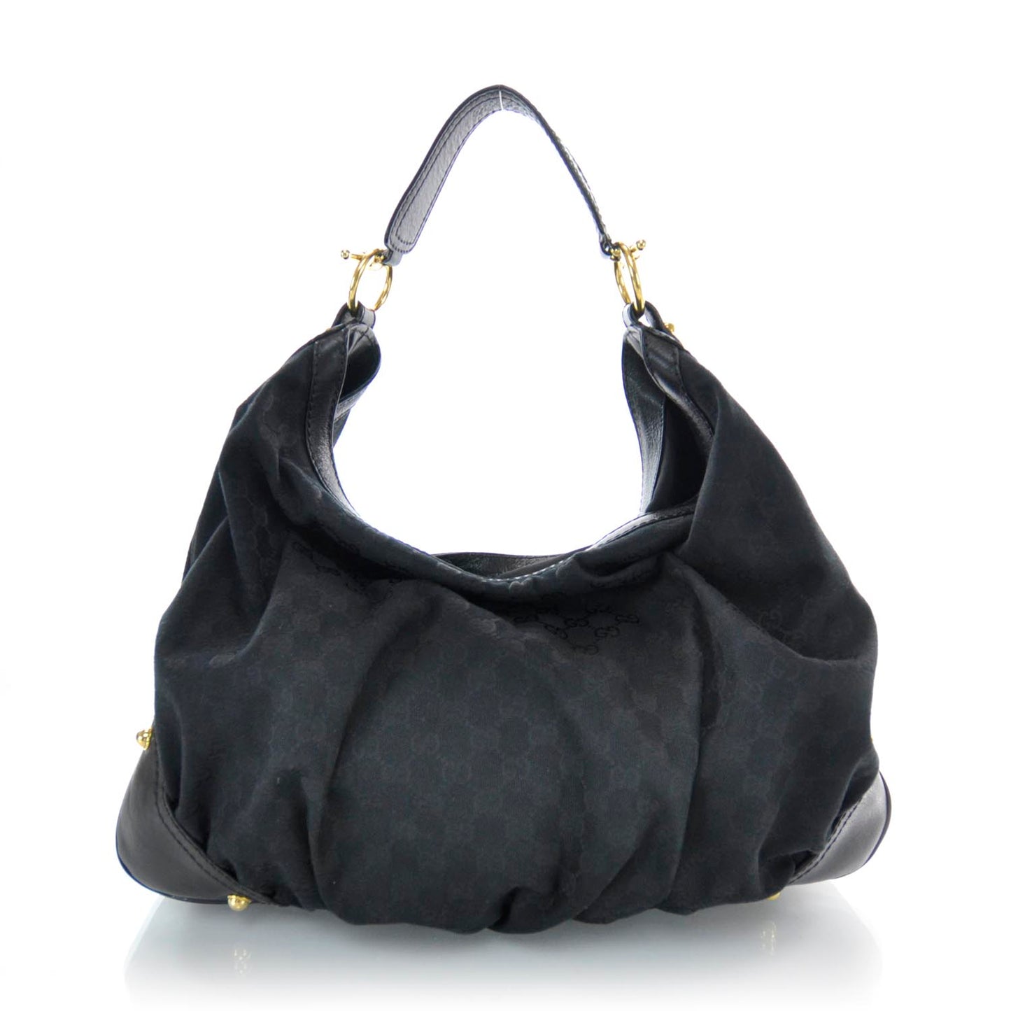 Monogram Large Jockey Hobo Black